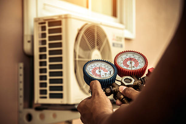 Professional Hvac technician working in Elkhart, KS